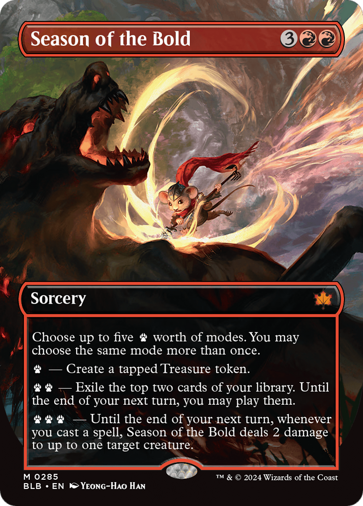 Season of the Bold (Borderless) [Bloomburrow] Foil