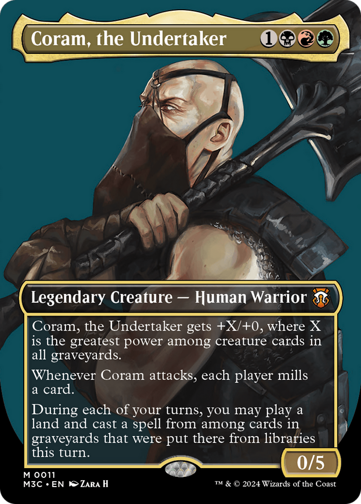 Coram, the Undertaker (Borderless) [Modern Horizons 3 Commander] | Silver Goblin