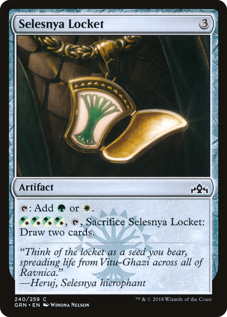 Selesnya Locket [Guilds of Ravnica] | Silver Goblin