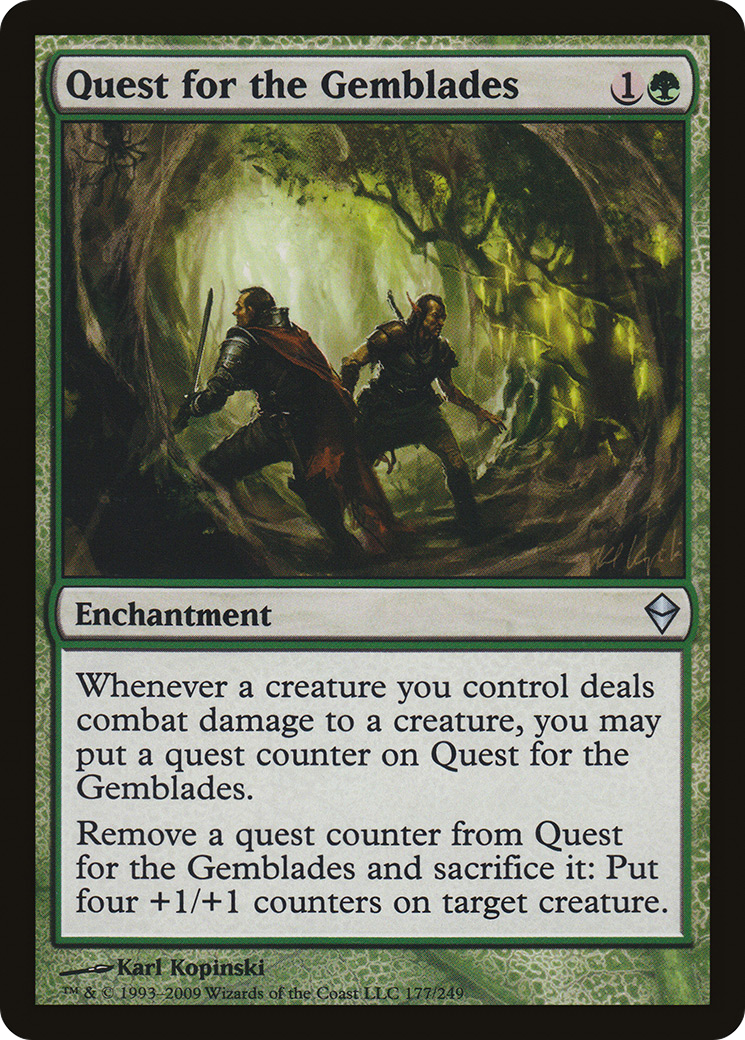 Quest for the Gemblades [Zendikar] | Silver Goblin