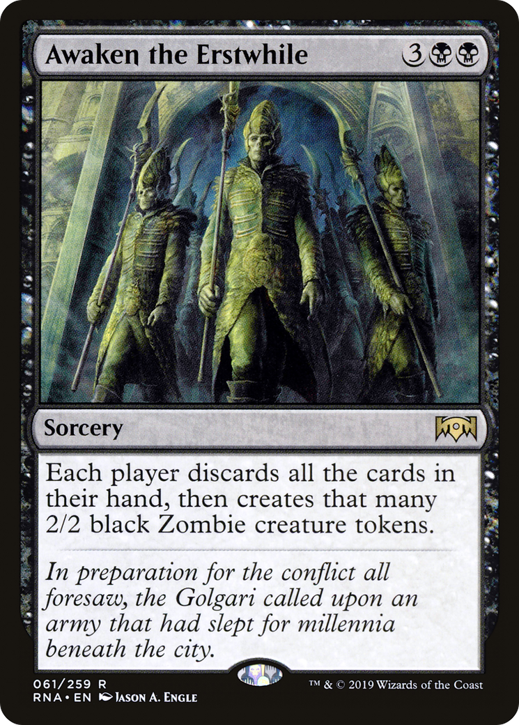 Awaken the Erstwhile [Ravnica Allegiance] Foil