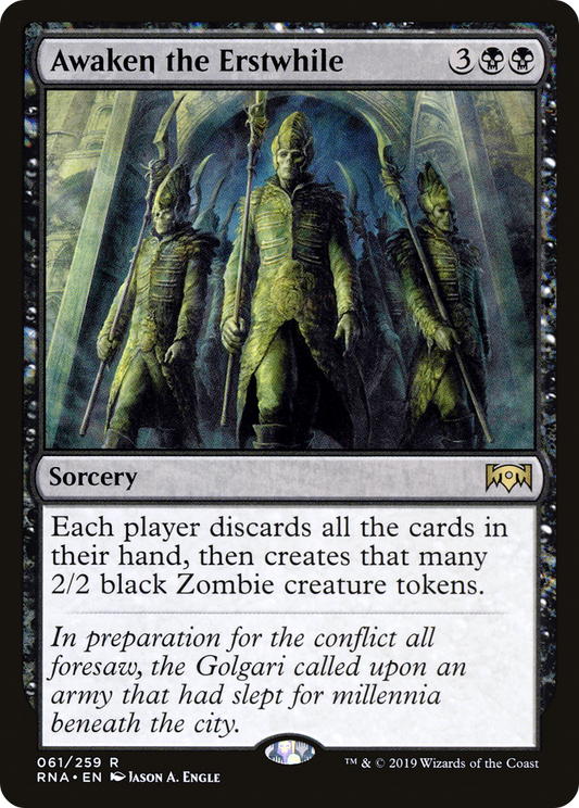Awaken the Erstwhile [Ravnica Allegiance] Foil