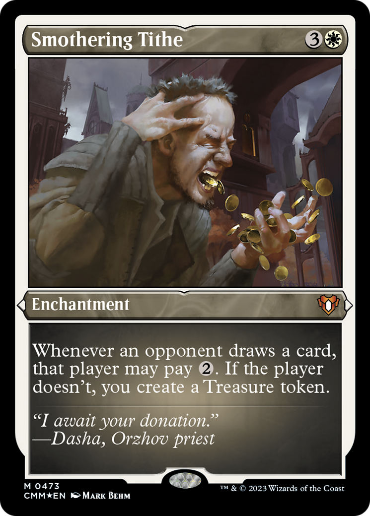Smothering Tithe (Foil Etched) [Commander Masters] | Silver Goblin
