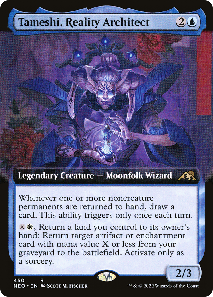 Tameshi, Reality Architect (Extended Art) (450) Foil - Kamigawa: Neon Dynasty