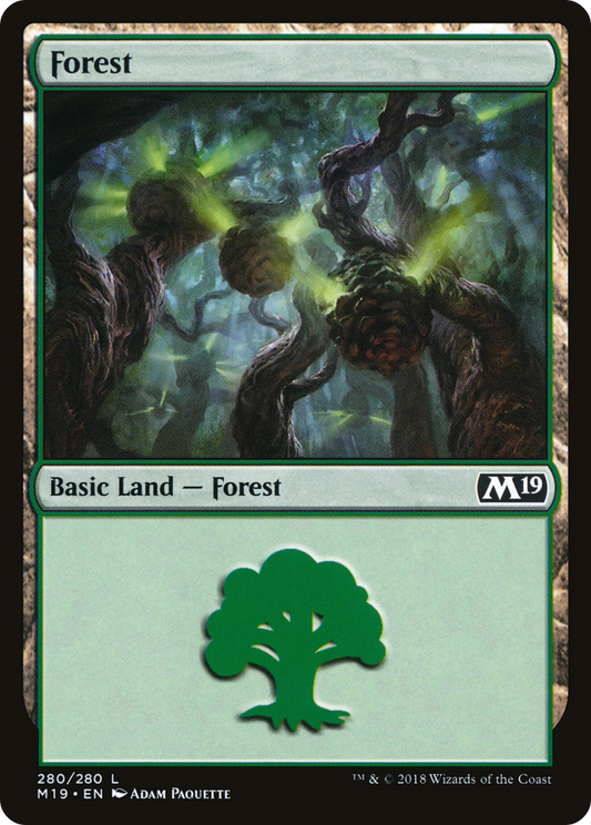 Forest (280) [Core Set 2019] Foil