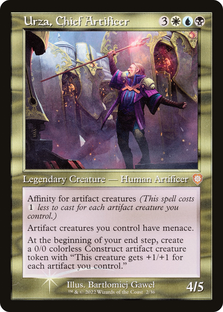 Urza, Chief Artificer (002) (Retro) [The Brothers' War Commander]