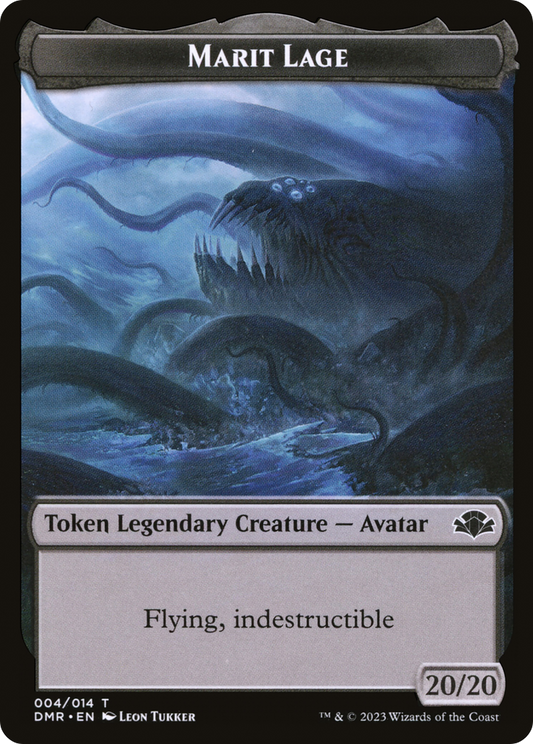 Marit Lage Token [Dominaria Remastered Tokens] Foil