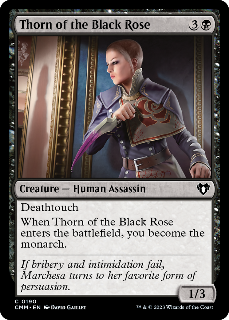 Thorn of the Black Rose [Commander Masters] | Silver Goblin
