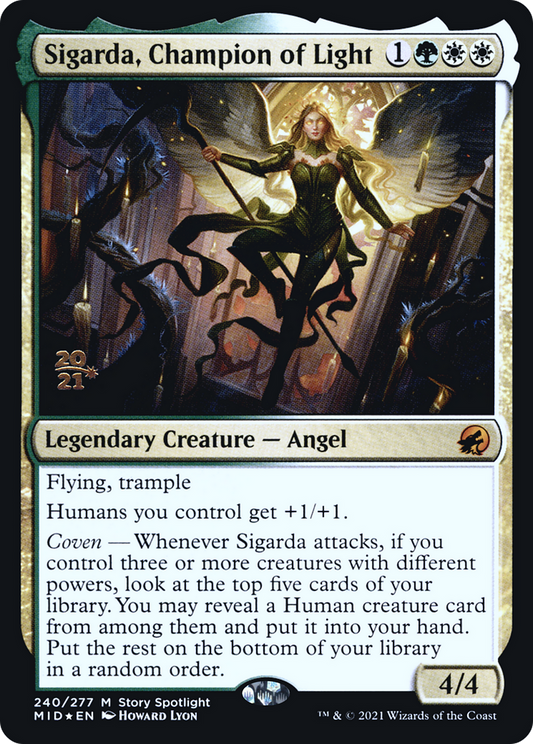 Sigarda, Champion of Light [Innistrad: Midnight Hunt Prerelease Promos]