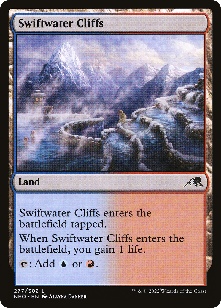 Swiftwater Cliffs [Kamigawa: Neon Dynasty] Foil