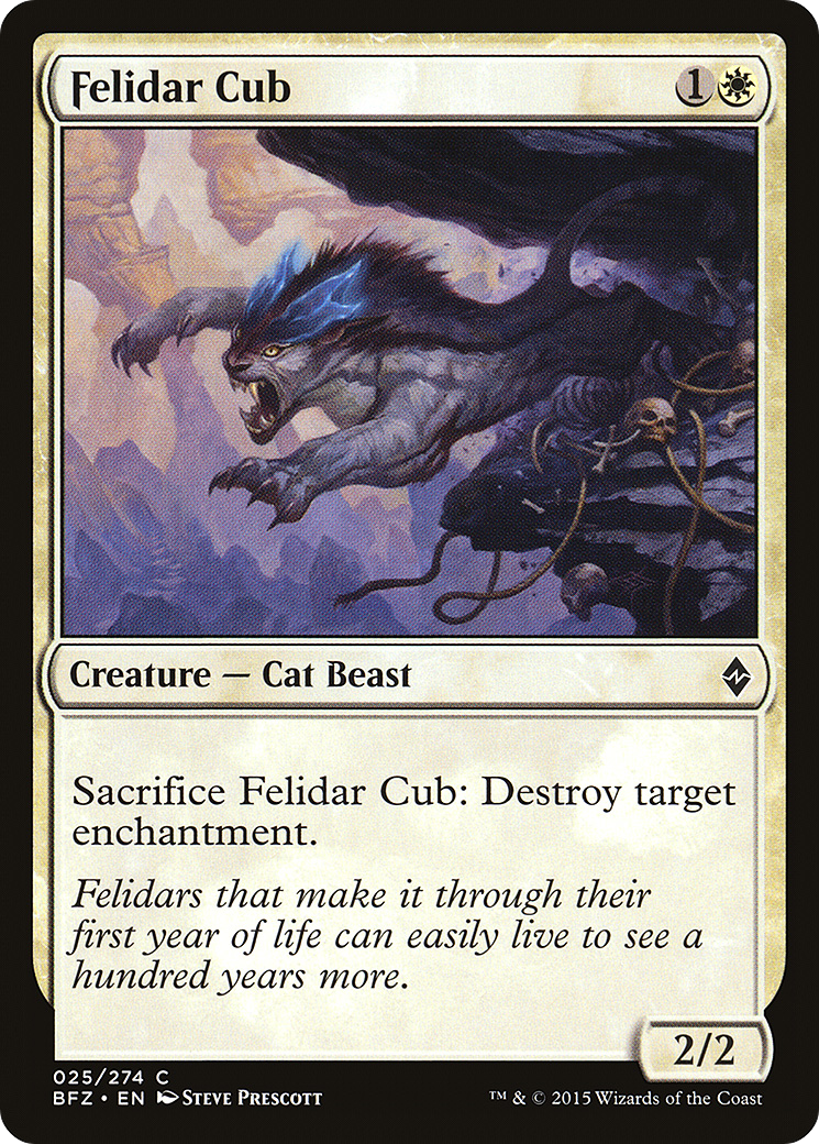 Felidar Cub [Battle for Zendikar] Foil