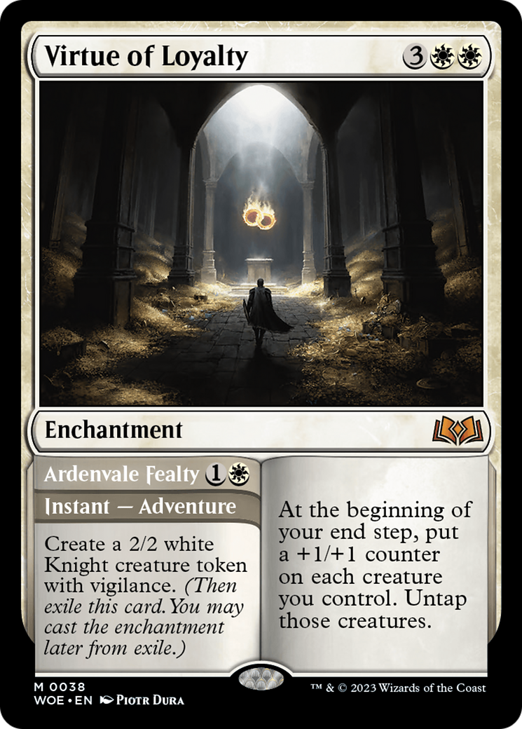 Virtue of Loyalty // Ardvenvale Fealty [Wilds of Eldraine] Foil
