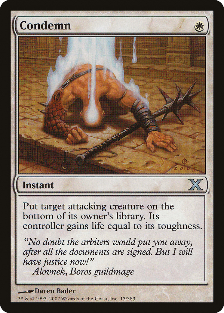 Condemn (013) Foil - Tenth Edition