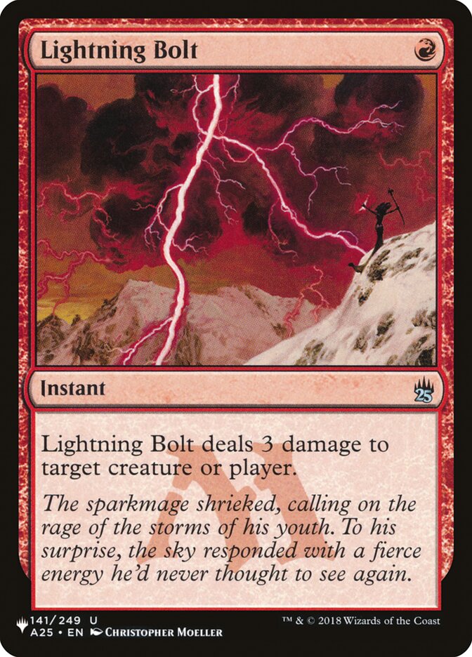 Lightning Bolt (141/249) [The List] | Silver Goblin
