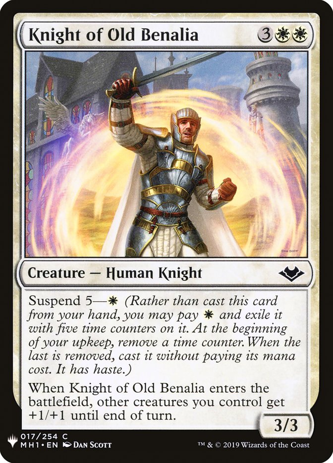 Knight of Old Benalia [Mystery Booster] | Silver Goblin
