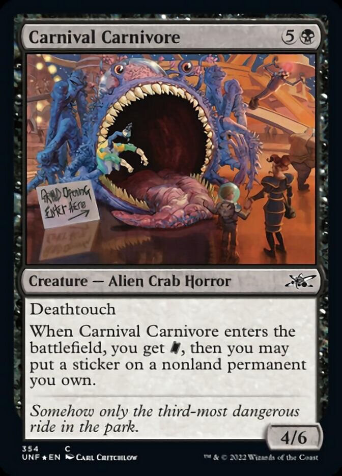 Carnival Carnivore (Galaxy Foil) [Unfinity] | Silver Goblin