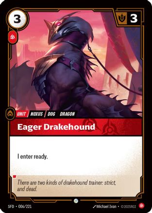 Eager Drakehound (006) Foil - Spiritforged