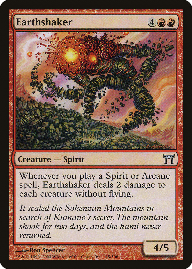 Earthshaker (165) Foil - Champions of Kamigawa