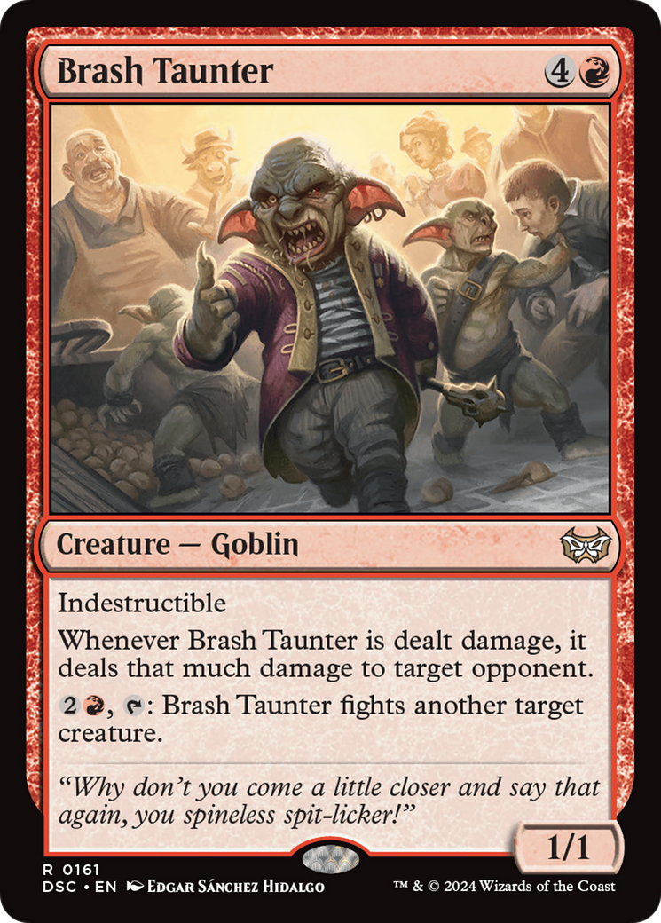 Brash Taunter [Duskmourn: House of Horror Commander] | Silver Goblin