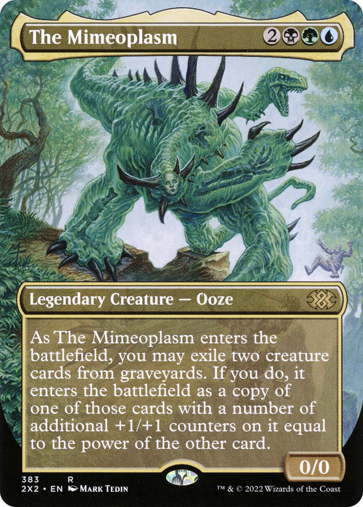The Mimeoplasm (Borderless Alternate Art) [Double Masters 2022] Foil