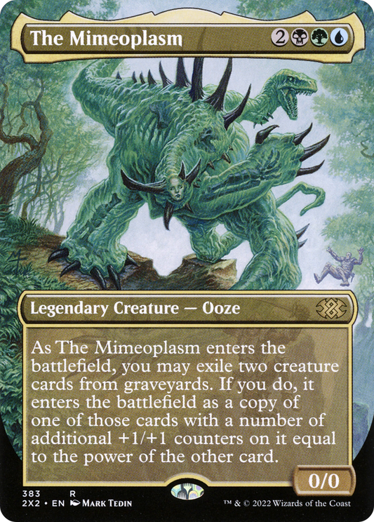 The Mimeoplasm (Borderless Alternate Art) [Double Masters 2022] Foil