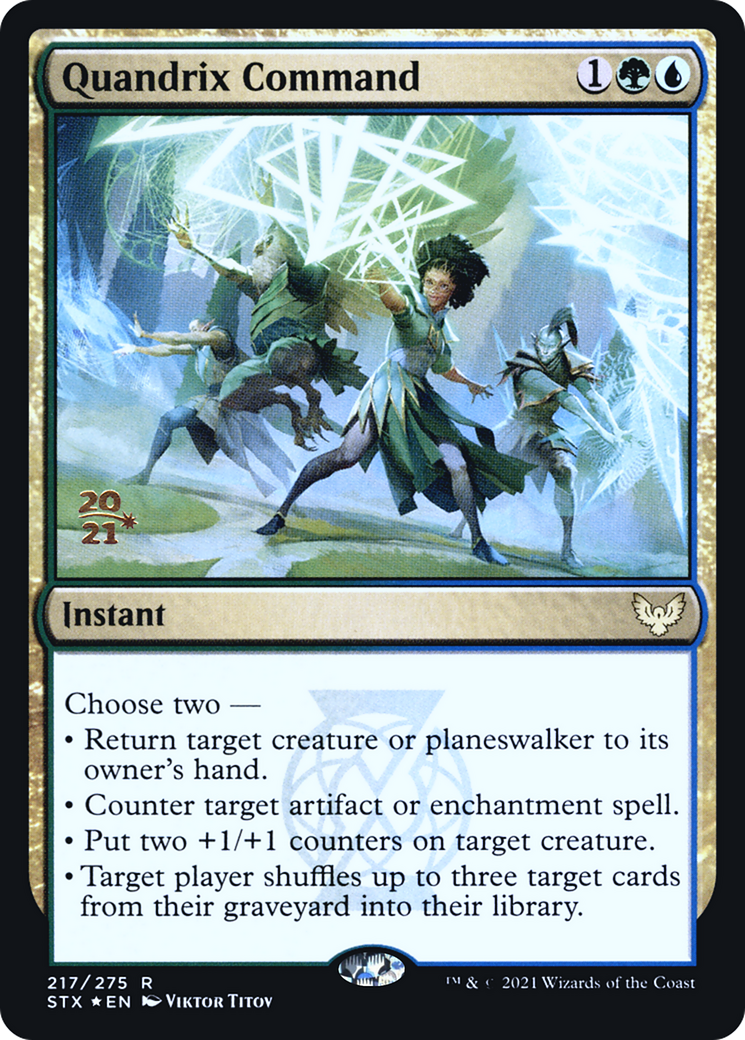 Quandrix Command (217) Foil - Strixhaven: School of Mages Promos