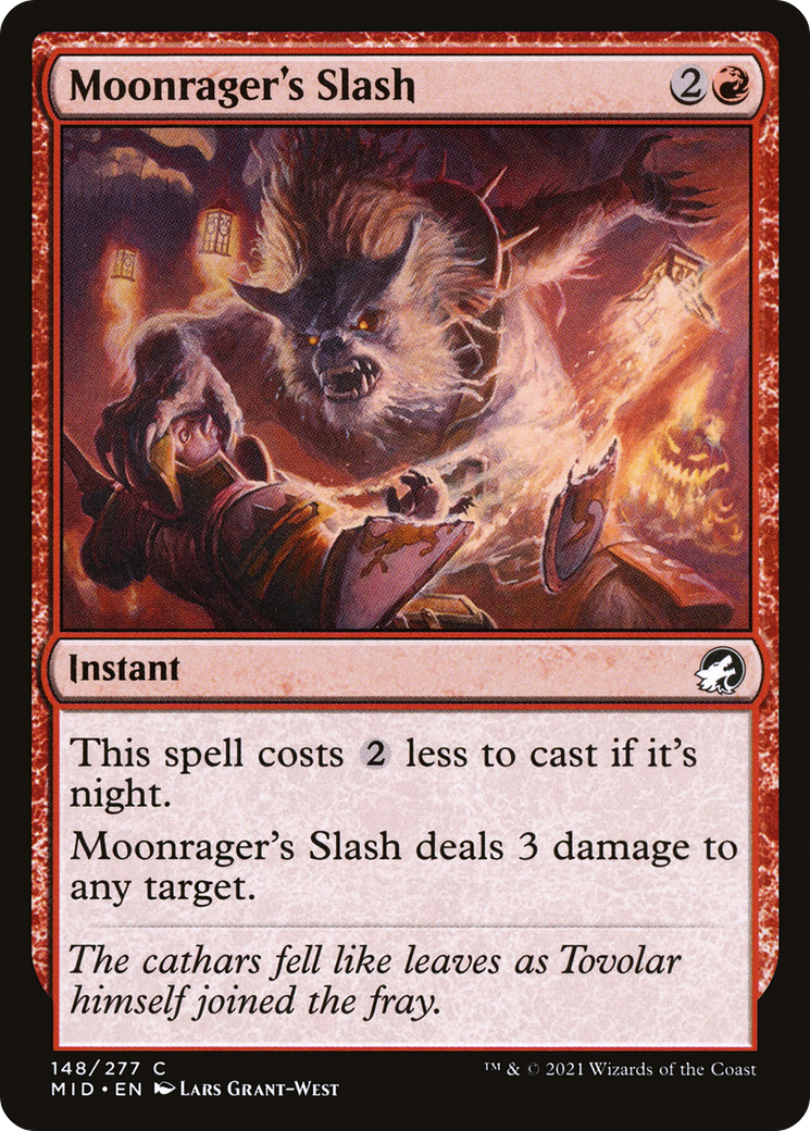 Moonrager's Slash [Innistrad: Midnight Hunt] Foil