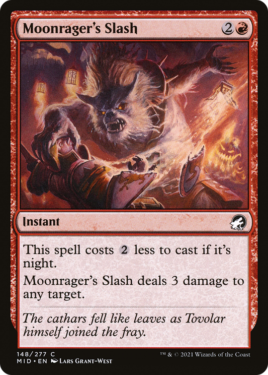 Moonrager's Slash [Innistrad: Midnight Hunt] Foil