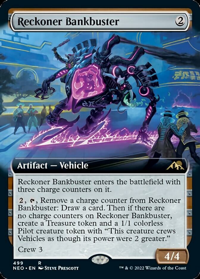 Reckoner Bankbuster (Extended Art) [Kamigawa: Neon Dynasty] | Silver Goblin