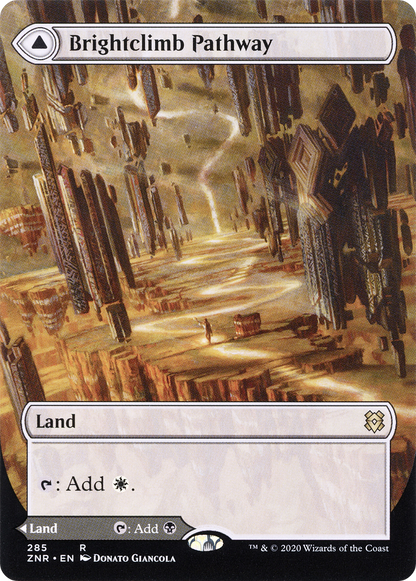 Brightclimb Pathway // Grimclimb Pathway (Borderless Alternate Art) [Zendikar Rising] Foil