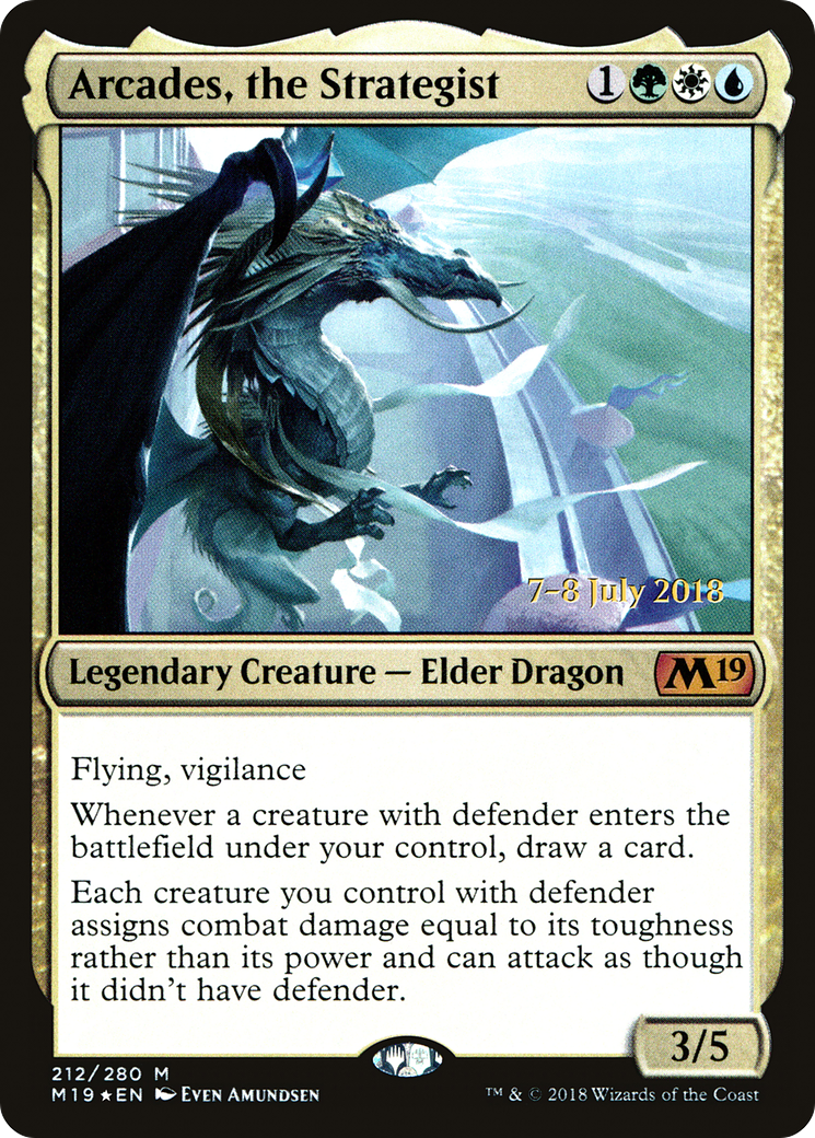 Arcades, the Strategist [Core Set 2019 Prerelease Promos] | Silver Goblin