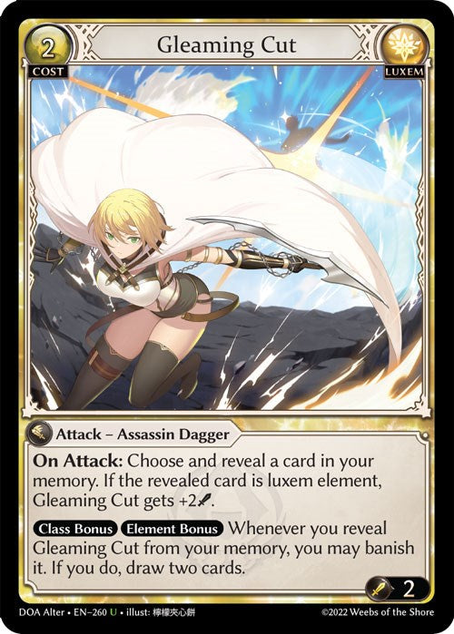 Gleaming Cut (260) [Dawn of Ashes: Alter Edition] Foil