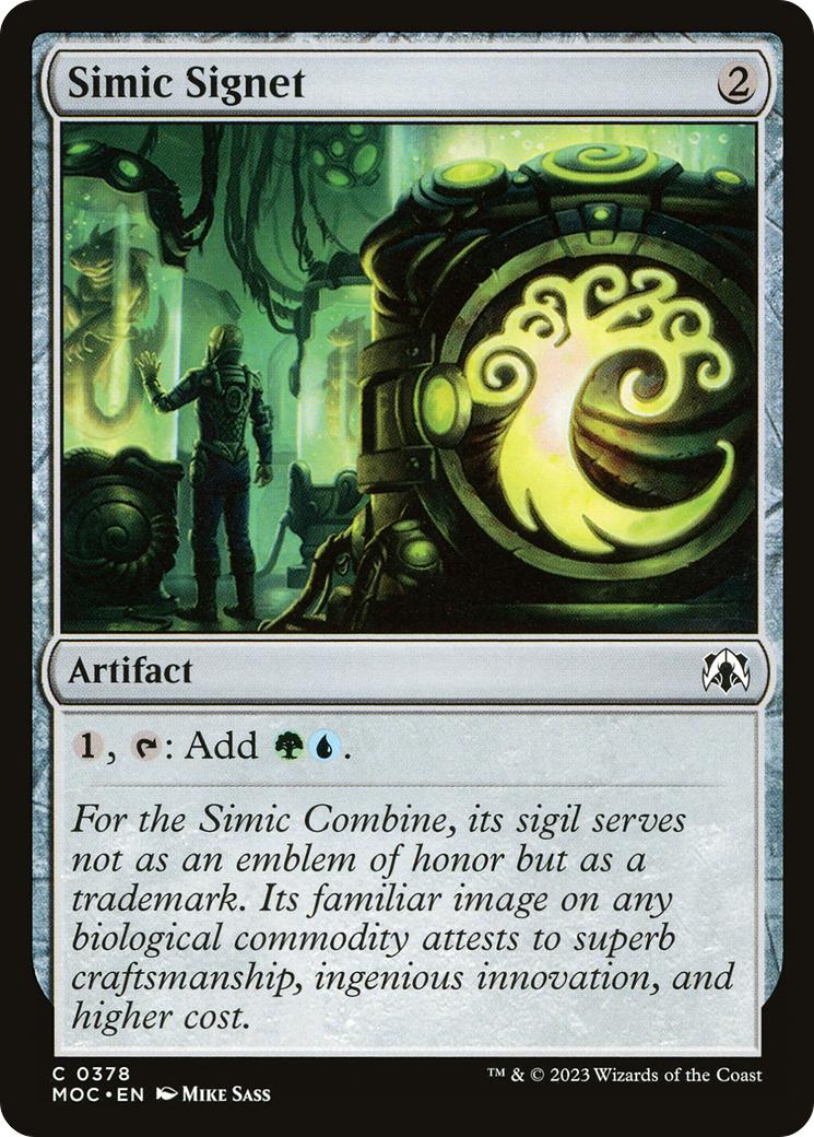 Simic Signet [March of the Machine Commander] | Silver Goblin