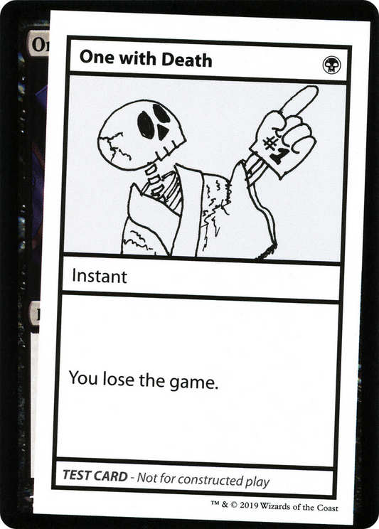 One with Death (2021 Edition) [Mystery Booster Playtest Cards]