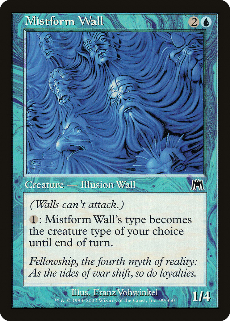 Mistform Wall [Onslaught] Foil