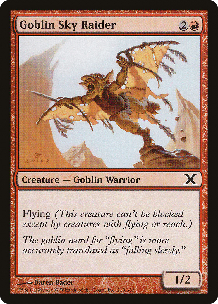 Goblin Sky Raider (210) - Tenth Edition