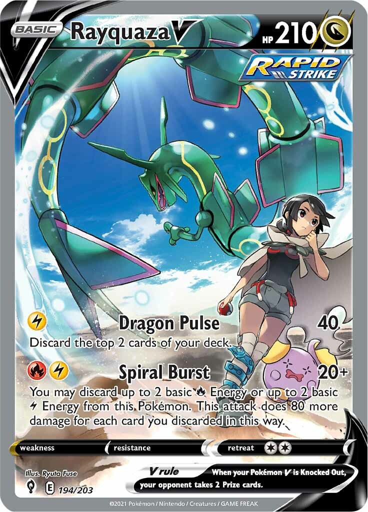 Rayquaza V (194/203) [Sword & Shield: Evolving Skies] | Silver Goblin