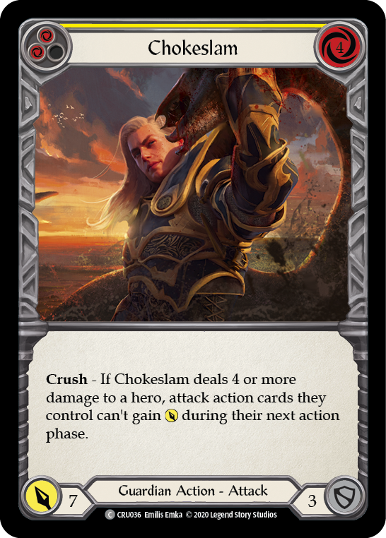 Chokeslam (Yellow) 1st Edition  (CRU036) - Crucible of War