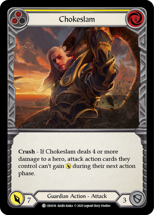 Chokeslam (Yellow) 1st Edition  (CRU036) - Crucible of War