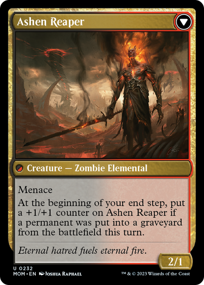 Invasion of Azgol // Ashen Reaper [March of the Machine] Foil