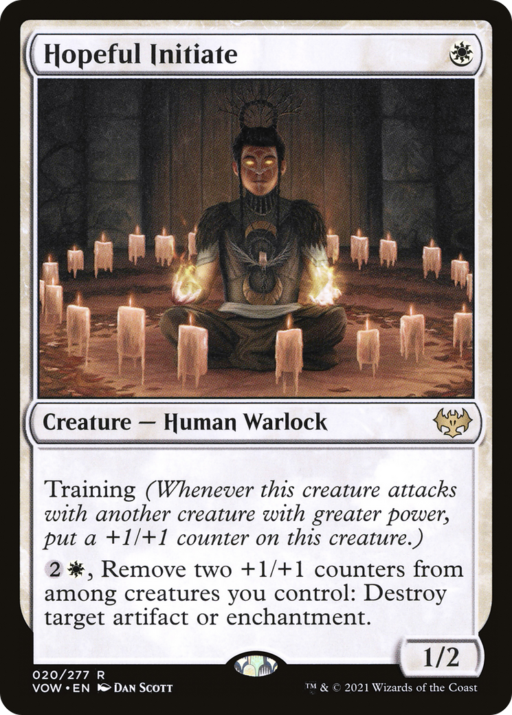 Hopeful Initiate [Innistrad: Crimson Vow] Foil
