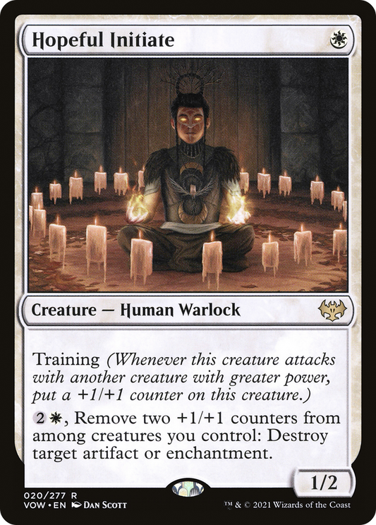 Hopeful Initiate [Innistrad: Crimson Vow] Foil