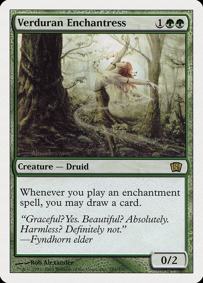 Verduran Enchantress [Eighth Edition] Foil