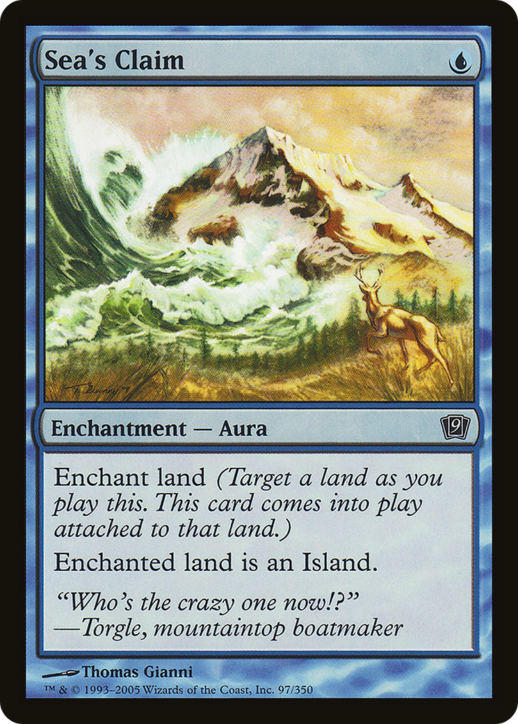 Sea's Claim (097) Foil - Ninth Edition