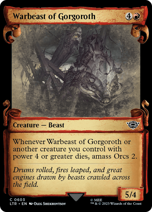 Warbeast of Gorgoroth [The Lord of the Rings: Tales of Middle-Earth Showcase Scrolls] Foil