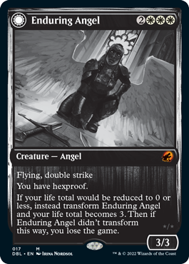 Enduring Angel // Angelic Enforcer [Innistrad: Double Feature] Foil