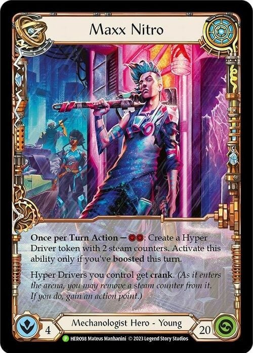 Maxx Nitro - HER098 Rainbow Foil (HER098) - Flesh and Blood: Promo Cards