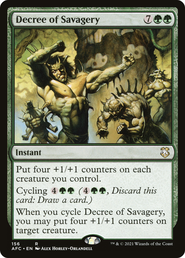 Decree of Savagery [Dungeons & Dragons: Adventures in the Forgotten Realms Commander]
