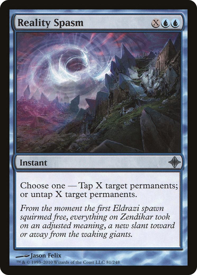 Reality Spasm (081) Foil - Rise of the Eldrazi