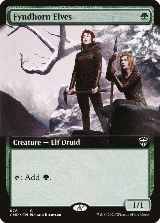 Fyndhorn Elves (Extended Art) [Commander Legends] Foil